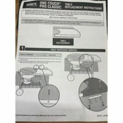 Weber One Touch Kettle Grill Gray Table Grey - 61476